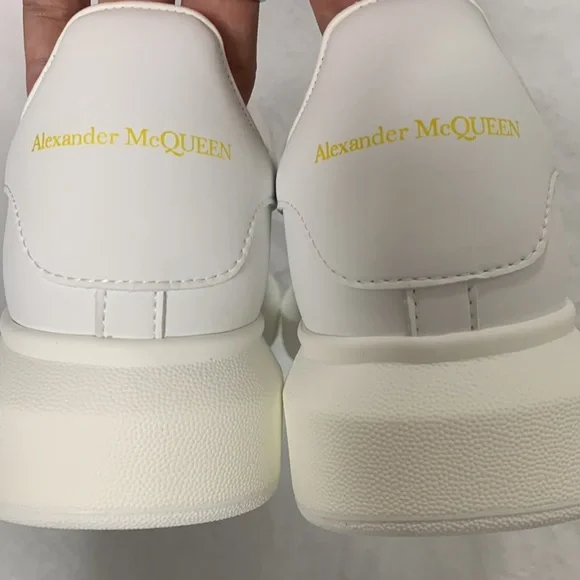 White Sneakers with Gold Detail - Picture 4 of 4